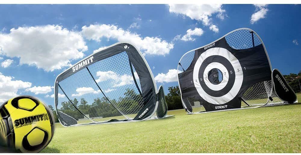 Summit 1.8m 2-in-1 Premier Target Goal Portable w/ Carry Bag Football Soccer