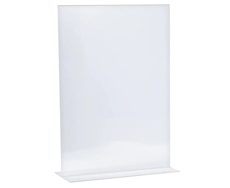 A4 Double Sided T-Shape Sign Holder Display Stand Menu Paper W210 x D85 x H297mm