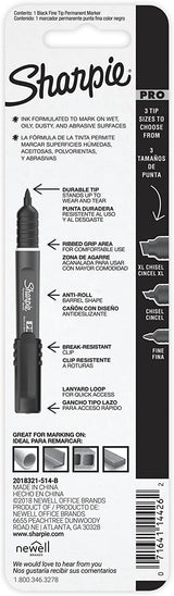 Sharpie Pro Fine Permanent Marker Black - 1 Pack