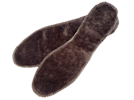 Australian Sheepskin Insoles for UGG Boots Slippers Shoes Flexible Warm & Soft - Brown