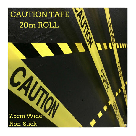 2pc Set Forklift Operating In This Area Safety Sign + Caution Tape Yellow Strip