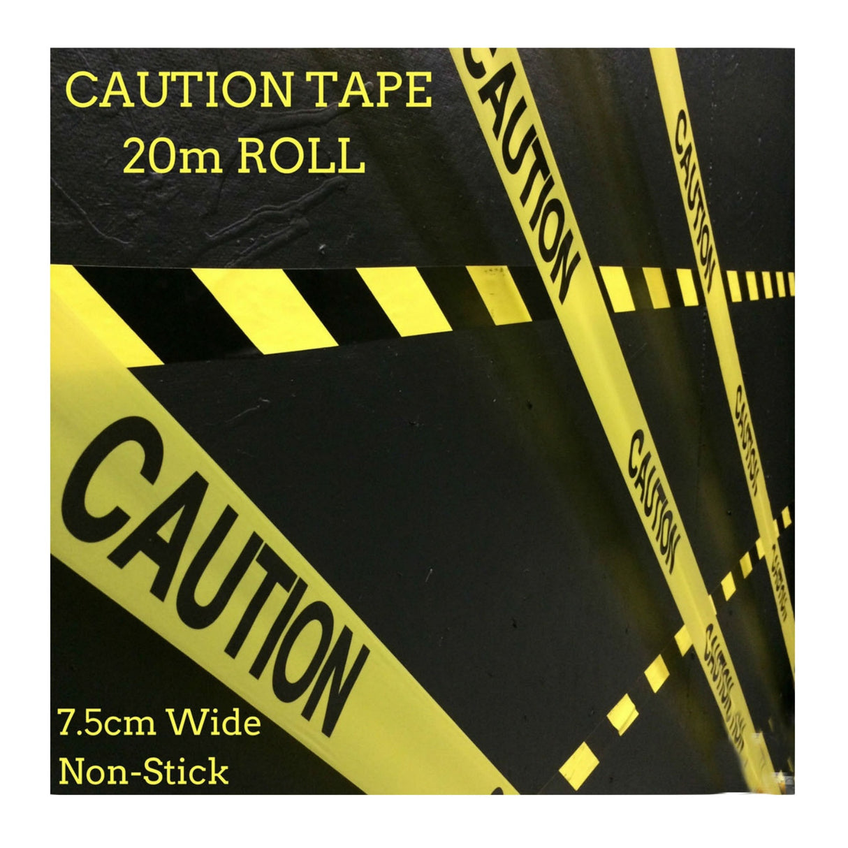 2pc Set Forklift Operating In This Area Safety Sign + Caution Tape Yellow Strip