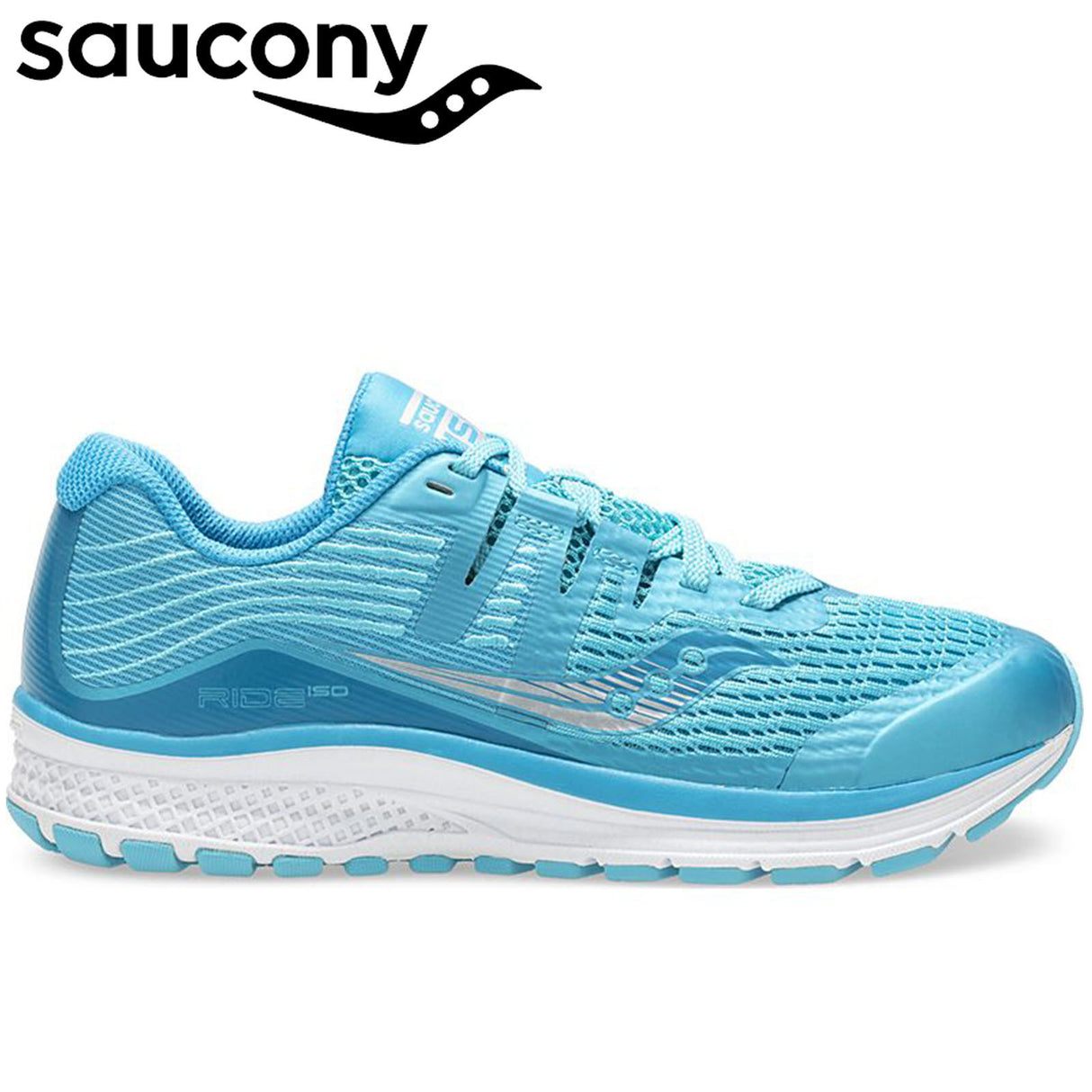 Saucony Youth Girls S Ride ISO Sneakers Runners Medium Width Shoes - Blue