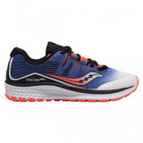 Saucony Boys Youth S-Ride ISO Sneakers Runners Shoes - White/Blue/Vizi Red