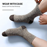 12 Pairs Heavy Duty Wool Blend Work Socks Extra Thick Cushion in Assorted Colours