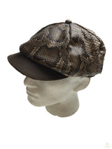 GENUINE SNAKE Flat Cap sboy Exotic Collection Made in Australia