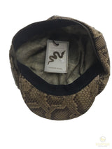 GENUINE SNAKE Flat Cap sboy Exotic Collection Made in Australia