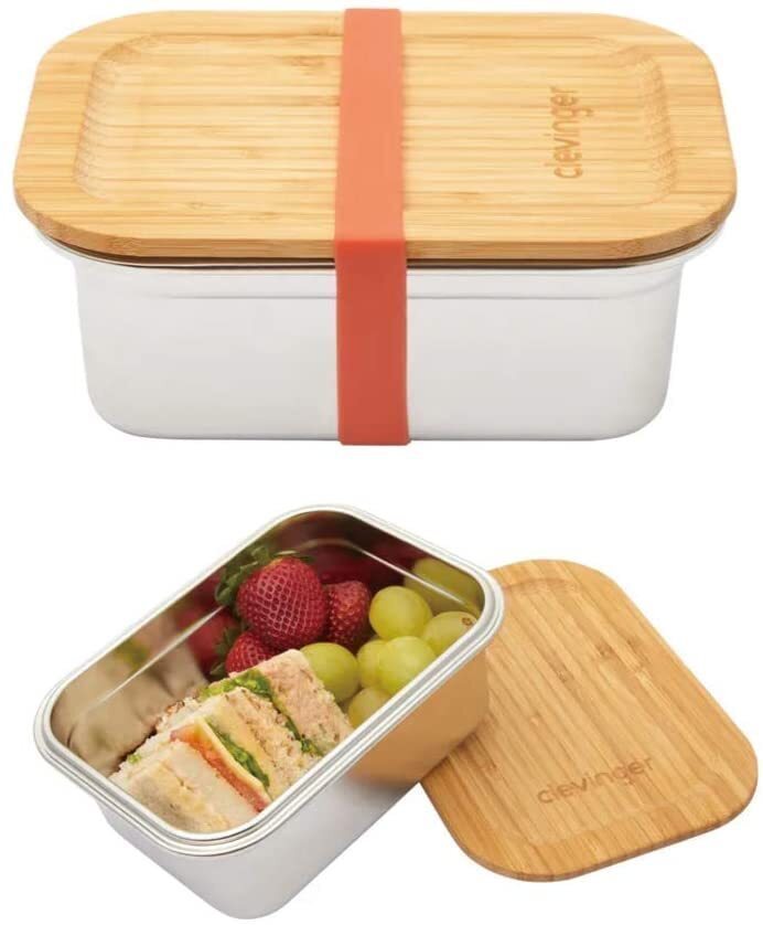 Stainless Steel Snack Box Food Container Storage Lunch BPA Free - 800ml