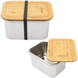 Stainless Steel Snack Box Food Container Storage Lunch BPA Free - 2000ml