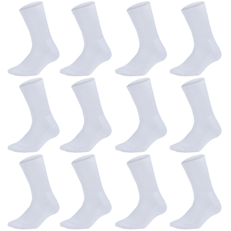 12 Pairs Bamboo Socks Unisex Premium Fiber Sock Super Soft Crew