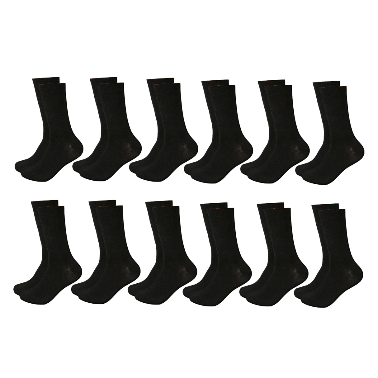 12 Pairs Bamboo Socks Unisex Premium Fiber Sock Super Soft Crew