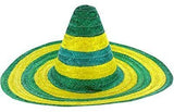 Mexican SOMBRERO Hat w Australian Aussie Green Gold Party Costume