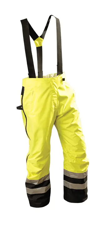 Occunomix 3M Workwear Breathable Rain Bib Pants in Yellow