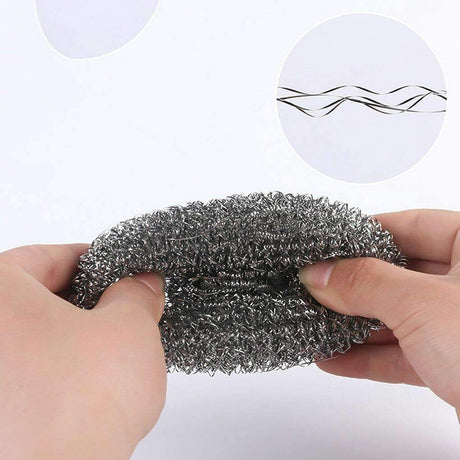 12x Spiffy Stainless Steel Jumbo Scourers Heavy Duty Stainless Steel Dishwashing Scrub