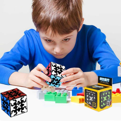 3x3 Square Speed Cube Pyramid Brain Teaser Puzzle Magic Educational Toy