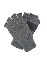 Dents 3M Thinsulate Shooting Gloves Lined Half Finger Fingerless Knit Hunting in Black