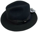 STACY ADAMS 100% Wool Felt Hat Warm Winter Fedora Trilby Style w Brim