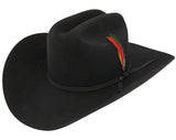 STETSON Spartan Cowboy Hat 100% Wool Felt 4X Quality Felt Made In USA Black