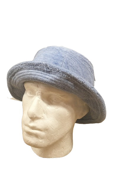 Stingy Brim Terry Towelling Bucket Hat Daggy Fishing Camping Lad Cap 100% COTTON - Grey