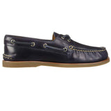 Sperry Mens Gold Cup A/O 2 Eye Leather Boat Shoes Top Sider Orleans - Navy/Gum