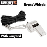 Summit Brass Sports Whistle w Lanyard Professional Referee Match Training