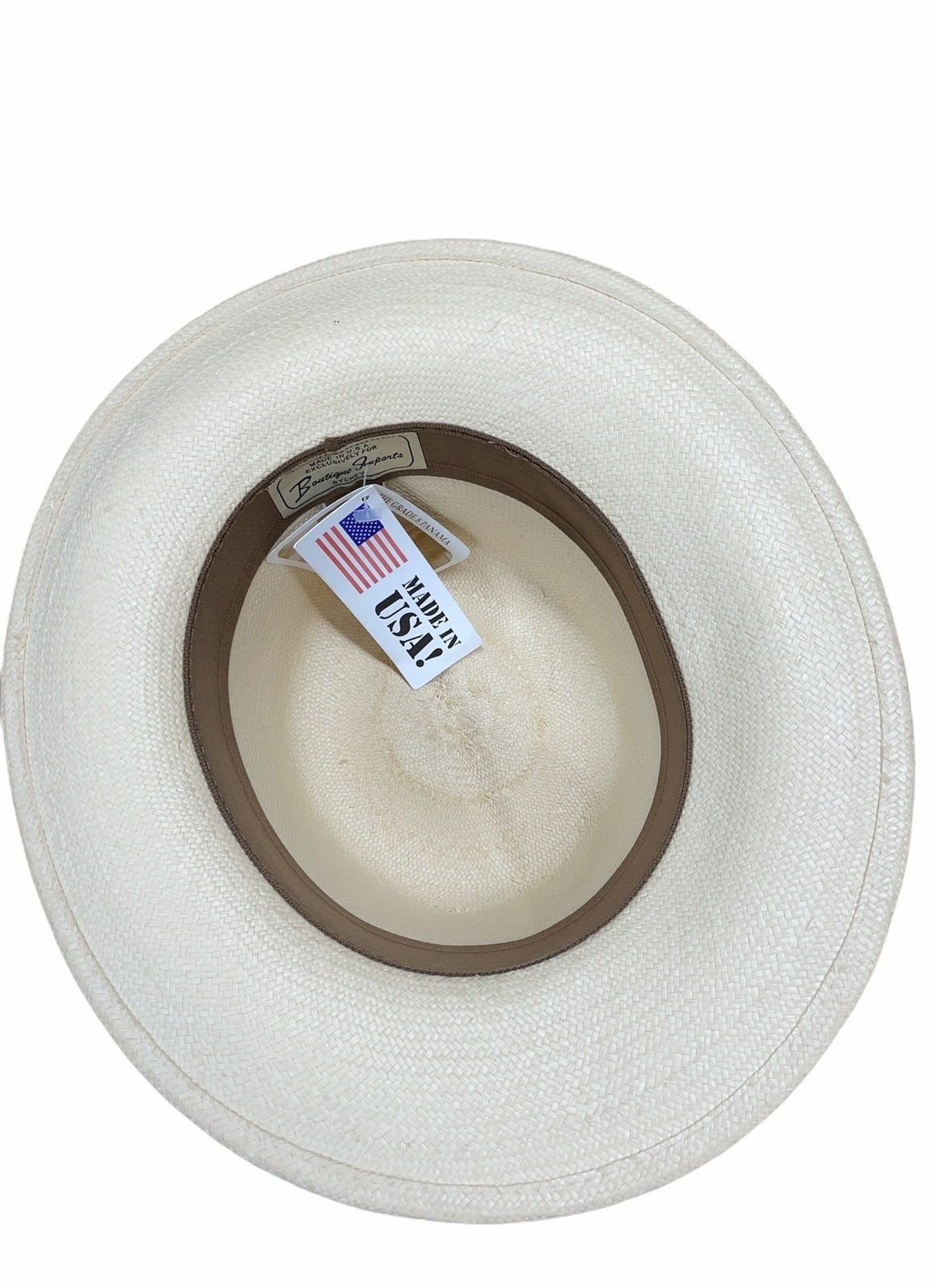 Hand Woven Grade 8 Panama Cooler Outback Hat Summer Breathable Waterproof - Natural