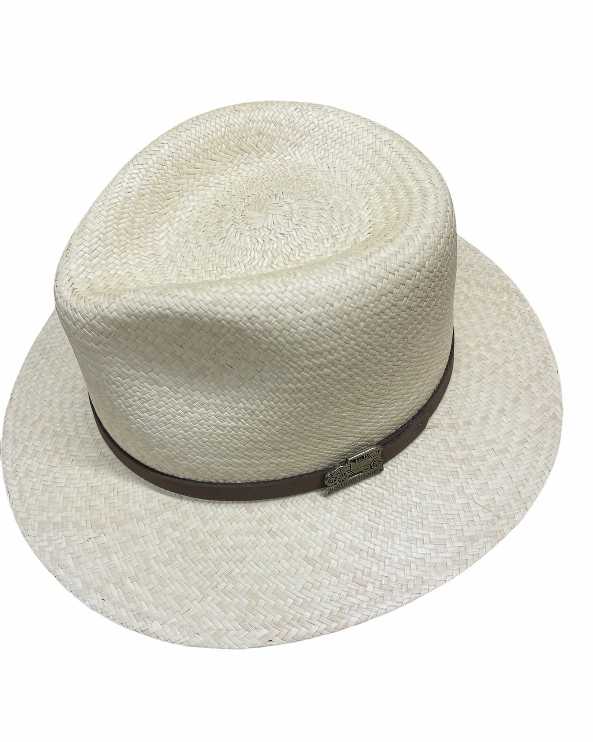 Hand Woven Panama Cooler Hat Summer Fedora Uncrushable Waterproof - Tan