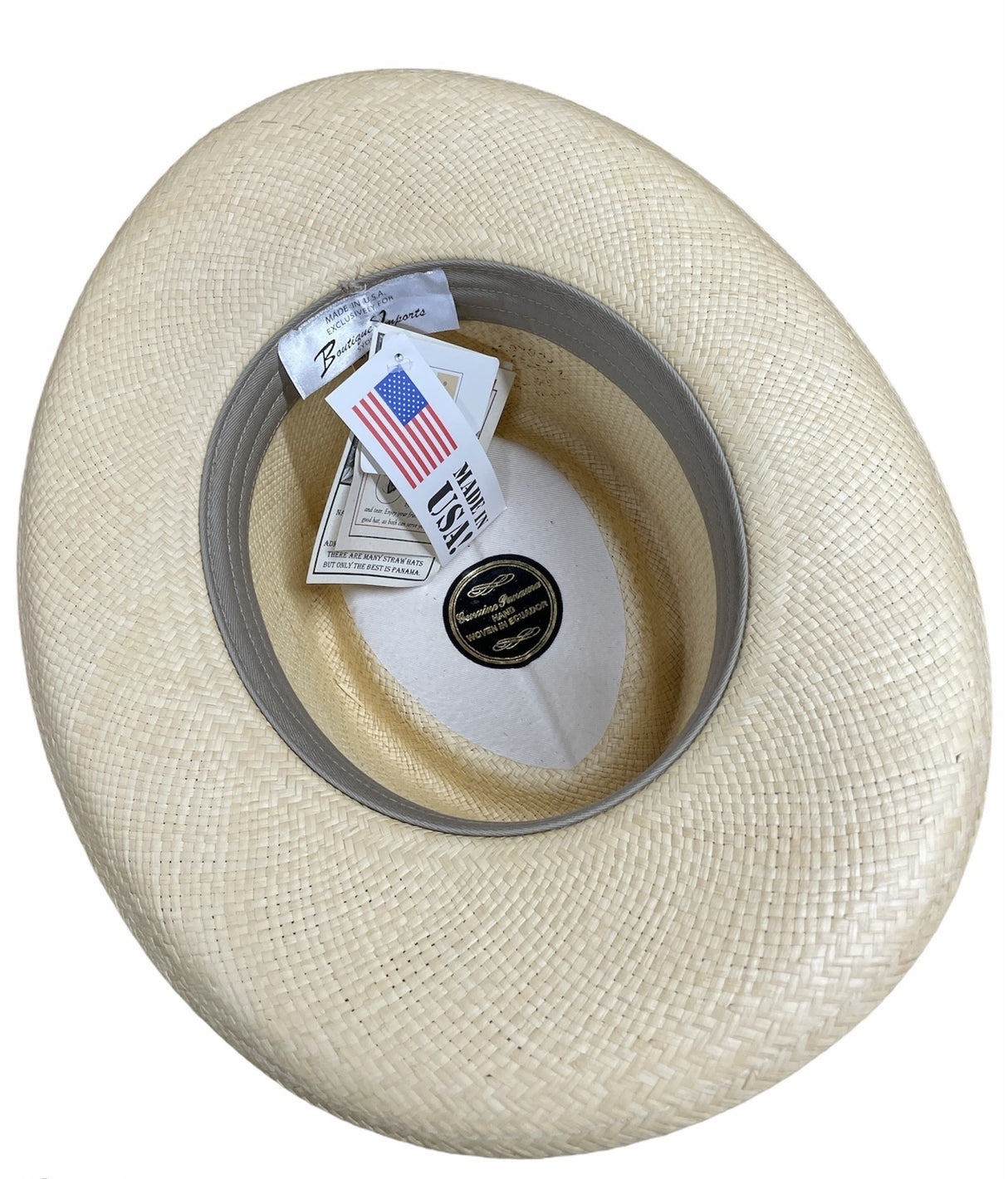 Hand Woven Cooler Outback Hat Summer Breathable Waterproof - Natural