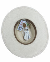 Hand Woven Panama Cooler Outback Hat Summer Breathable Waterproof - Natural