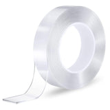 2x Double-Sided Nano Mounting Tape Traceless Clear Adhesive Invisible Gel 2M x 20mm