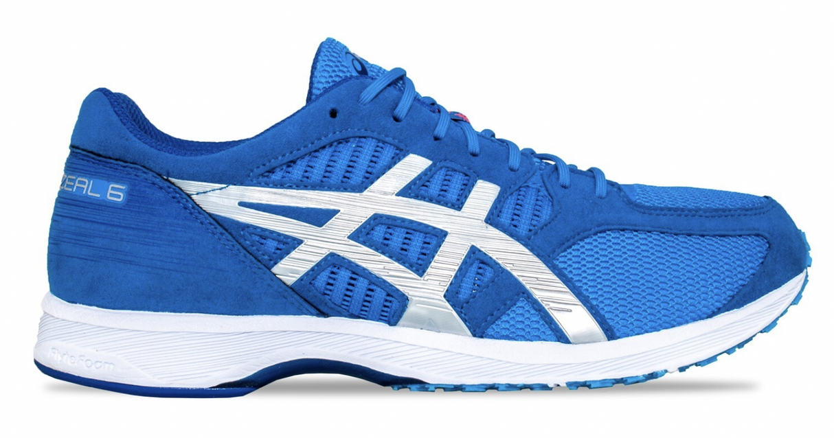 Asics Mens Tartherzeal 6 Running Sneaker Shoes Runners - Electric Blue/Silver