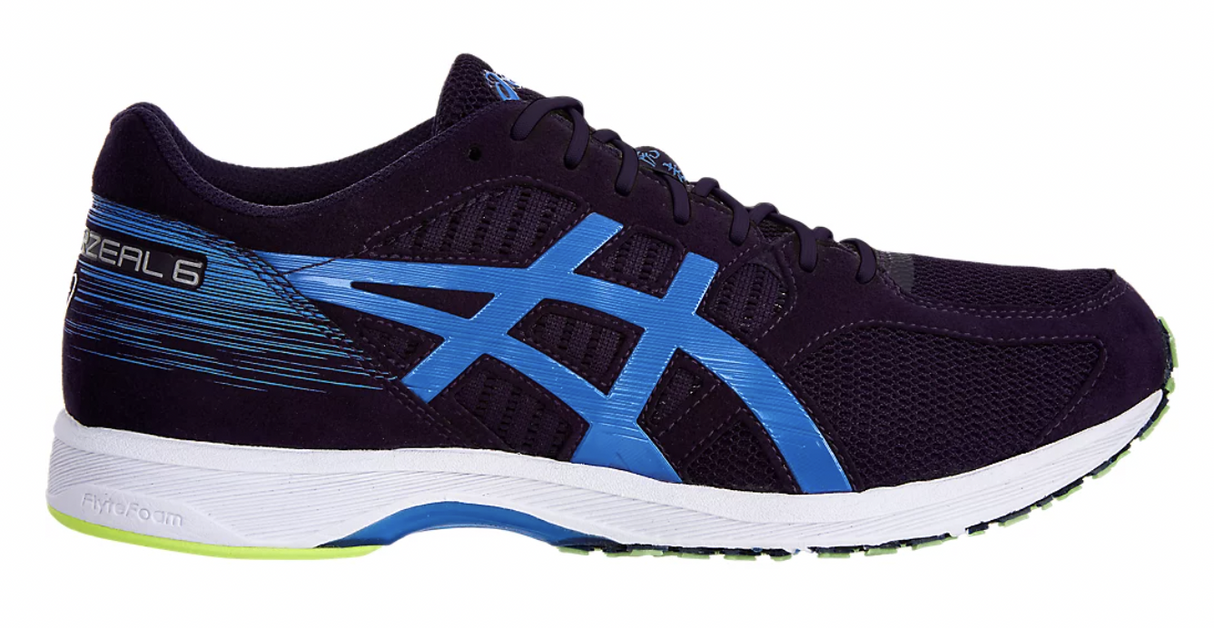 Asics Mens Tartherzeal 6 Running Sneaker Shoes - Night Shade/Blue Coast