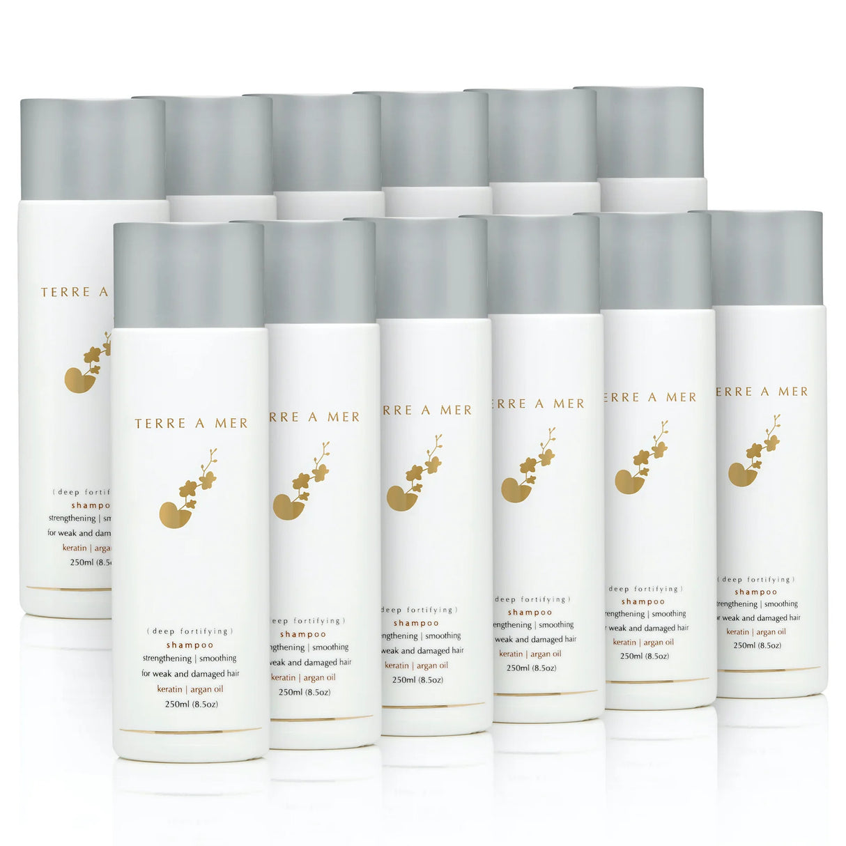 12x TERRE A MER Deep Fortifying Keratin Hair Shampoo Strengthening Smoothing