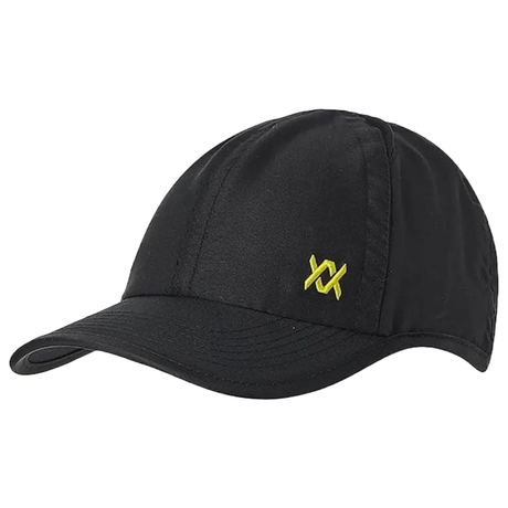 VOLKL Perforated Tennis Hat Baseball Cap Small Logo - Black/Neon Yellow