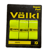 Volkl Super Perf Over Grip Neon Yellow Overgrip Tennis Squash Badminton - 3 Pack