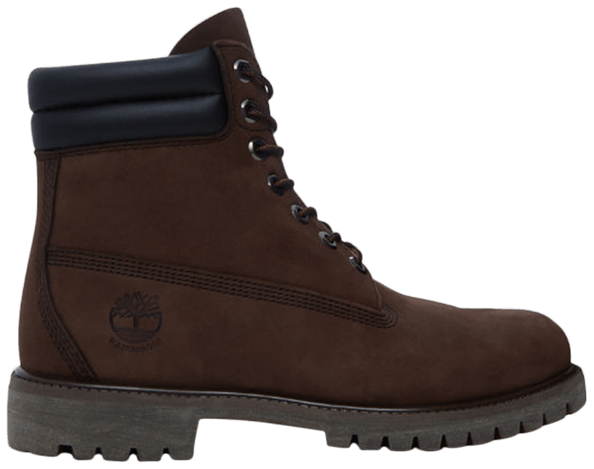 TIMBERLAND PREMIUM 6 IN WATERPROOF NOOT - DARK BROWN NUBUCK