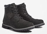 Timberland Womens Waterville 6 Inch Leather Waterproof Boot - Black Nubuck