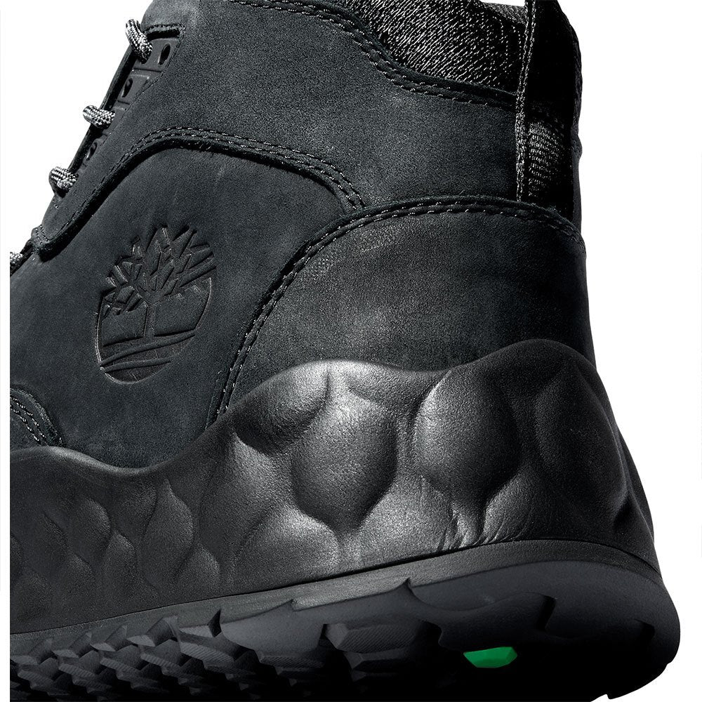 Timberland Mens Solar Wave Mid Leather Lace-Up Hiking Boot - Blackout Nubuck