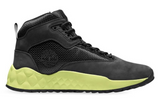 Timberland Mens Solar Wave Mid Leather Hiking Sneaker Boots - Black/Lime