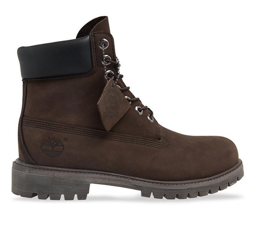 TIMBERLAND Mens 6-Inch Premium Waterproof Boots Original Iconic Shoes - Brown