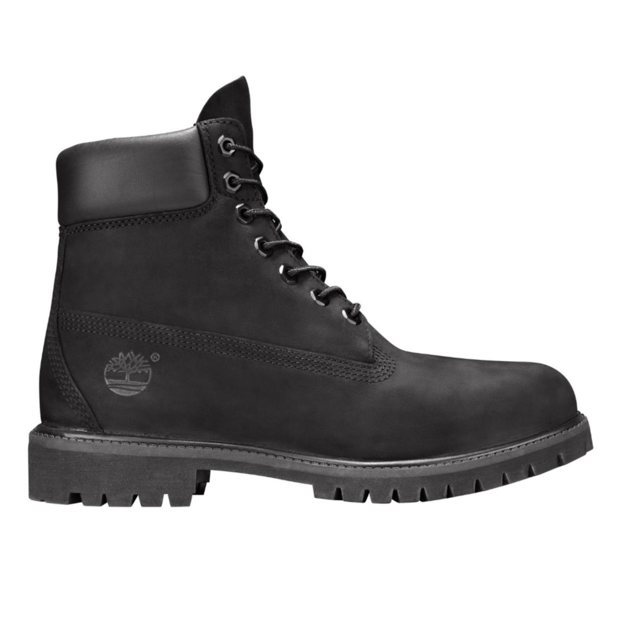 TIMBERLAND Mens 6-Inch Premium Waterproof Boots Original Iconic Shoes - Black Nubuck