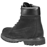 Timberland Womens Premium 6" Waterproof Leather Boots Classic Ladies - Black Nubuck