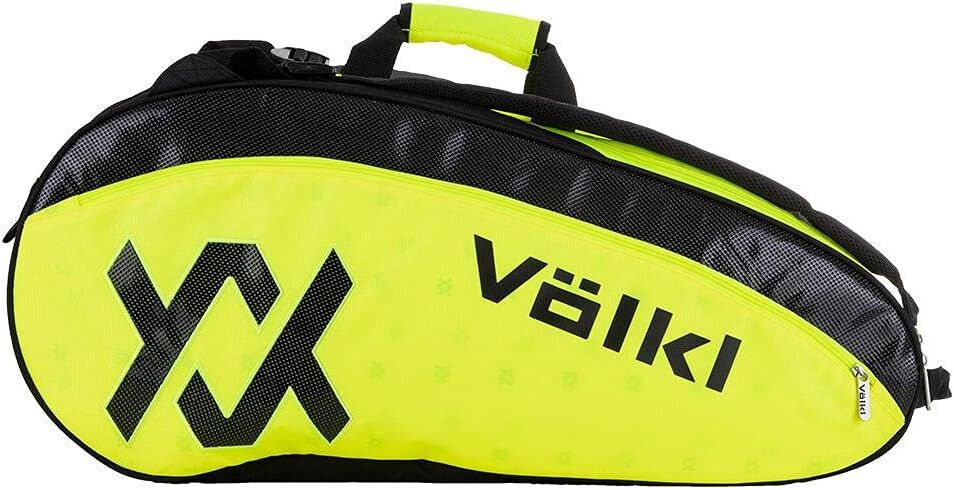 Volkl Classic Tour Combi Bag for 6-9 Racquets in Yellow/Black