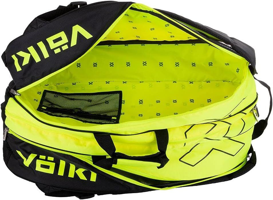 Volkl Classic Tour Combi Bag for 6-9 Racquets in Yellow/Black