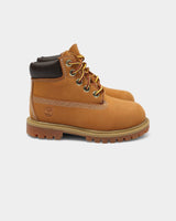 Timberland Kids Premium 6" Waterproof Toddler Boots Childrens Shoes - Wheat