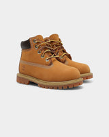 Timberland Kids Premium 6" Waterproof Toddler Boots Childrens Shoes - Wheat