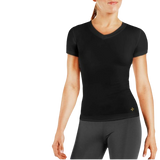 TOMMIE COPPER Womens Core Compression Short Sleeve V-Neck Shirt Top Gym