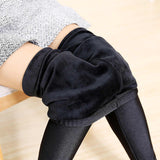 Womens Thermal Fur Lined High Waist Leggings Pants Thermals Warm Winter