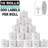 16x Thermal Direct Labels Roll 100 x 150mm Label Printer Parcel Startrack Zebra Shipping Bulk Self Adhesive