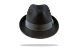 100% Wool Stingy Trilby Felt Hat Fedora Trilby Formal Jazz - Black